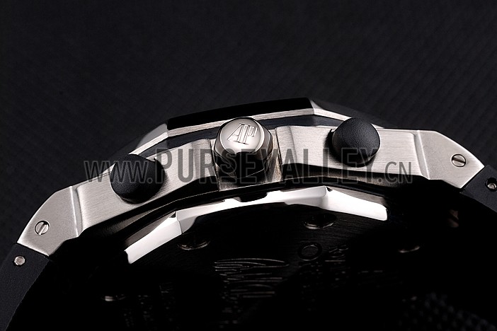 Swiss Audemars Piguet Royal Oak Offshore White Dial Stainless Steel Case Black Rubber Strap 622853