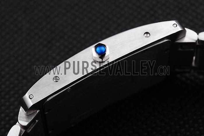 Cartier Tank Americaine 37mm White Dial Stainless Steel Case And Bracelet