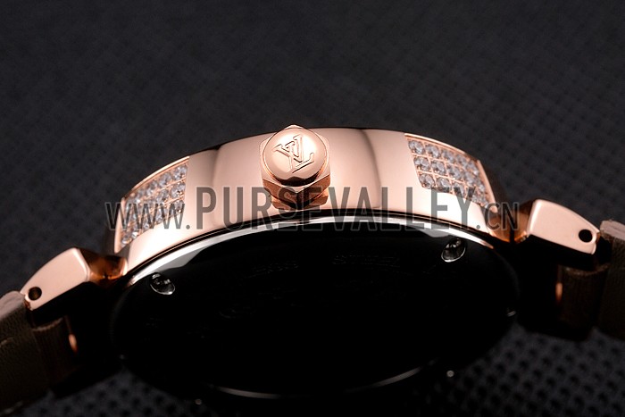 Louis Vuitton Tambour Bijou Red Gold Watch