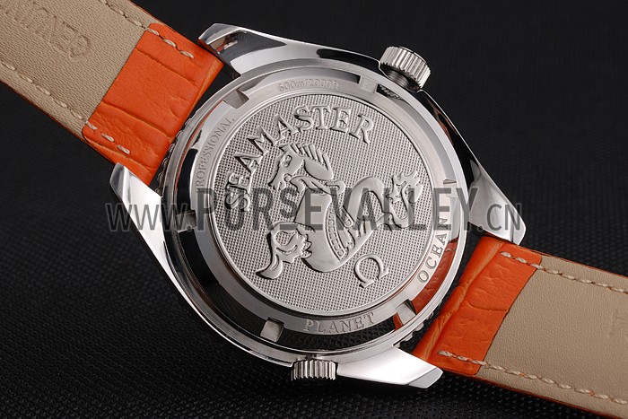 Omega Seamaster Planet Ocean Co-axial Orange Case Black Dial 98100