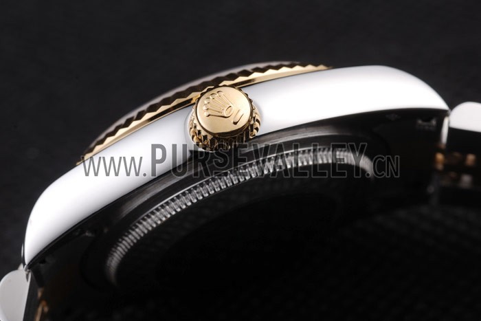 Rolex DateJust Two Tone Stainless Steel 18k Gold Plated Silver Dial 98085