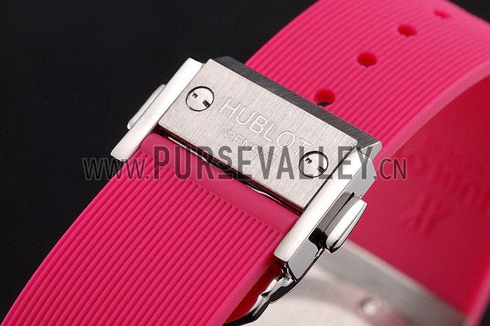 Hublot Big Bang Pink Strap White Dial Watch