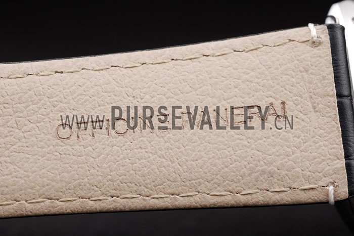 Panerai Radiomir Polished Stainless Steel Case Black Dial Black Leather Strap 98138