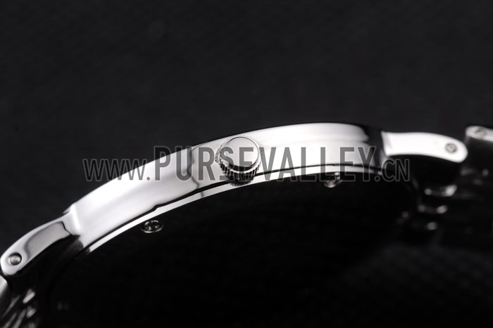 Piaget Dancer Stainless Steel Case Double Studded Minute Markers Silver Dial