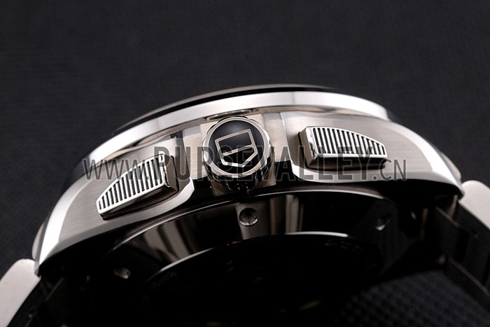 Tag Heuer Swiss Carrera Tachymeter Bezel Stainless Steel White Dial