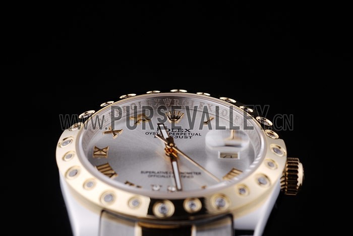 Rolex Datejust Diamond Bezel White Dial 7464