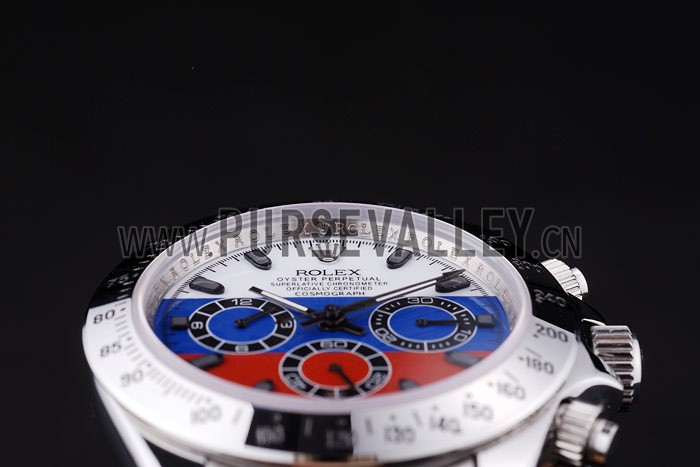 Rolex Cosmograph Daytona Silver Bracelet Russian Flag Dial 7473