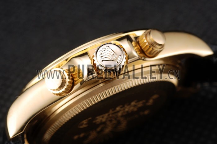 Rolex Daytona Lady Gold Case Crystal Studded Bezel Crystal Studded Dial 98238