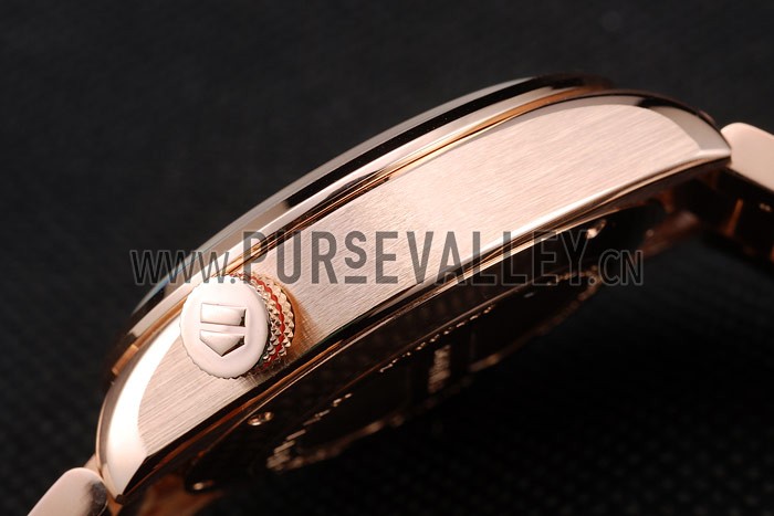 Tag Heuer Carrera Rose Gold Case White Dial