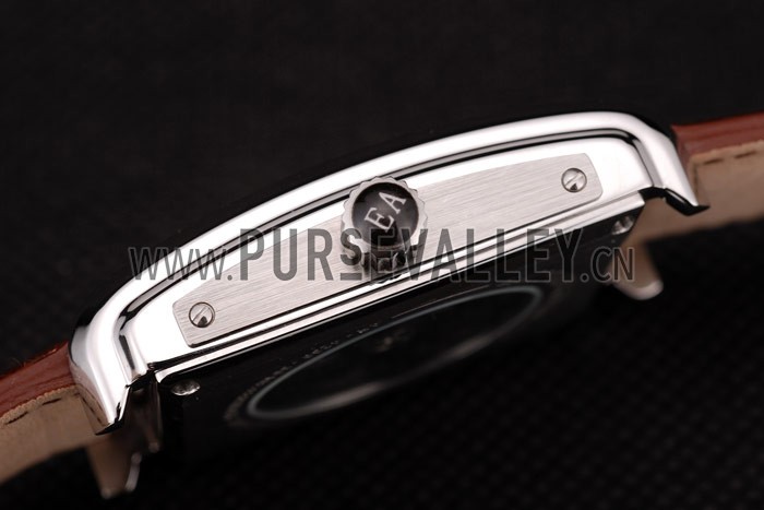 Emporio Armani Meccanico Brown Leather Strap Open Dial 98255