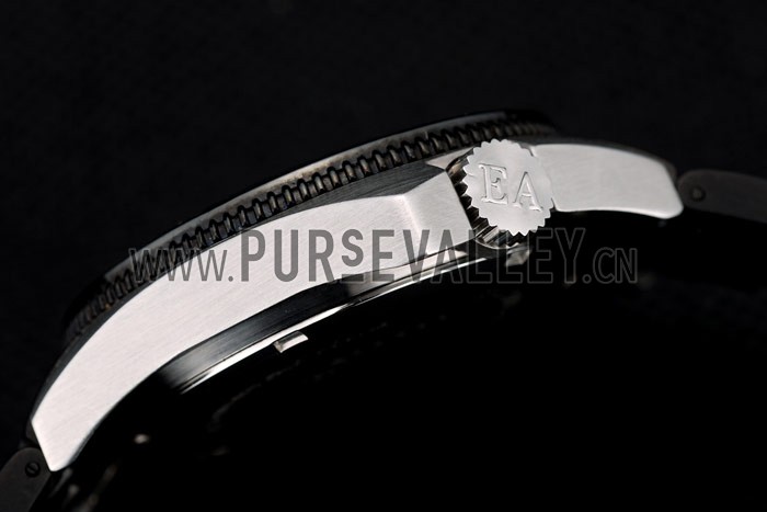 Emporio Armani Sportivo Black Ion Plated Bezel Black Dial Chronograph