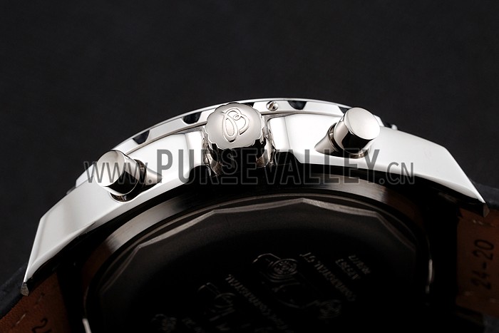 Breitling Bentley Mulliner Tourbillon Yellow Dial Stainless Steel Case Black Leather Strap 622730