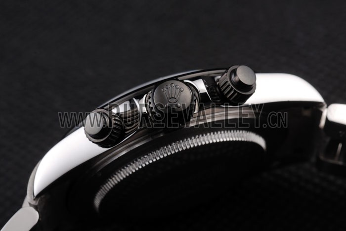 Rolex Daytona Stainless Steel Black Enameled Black Dial