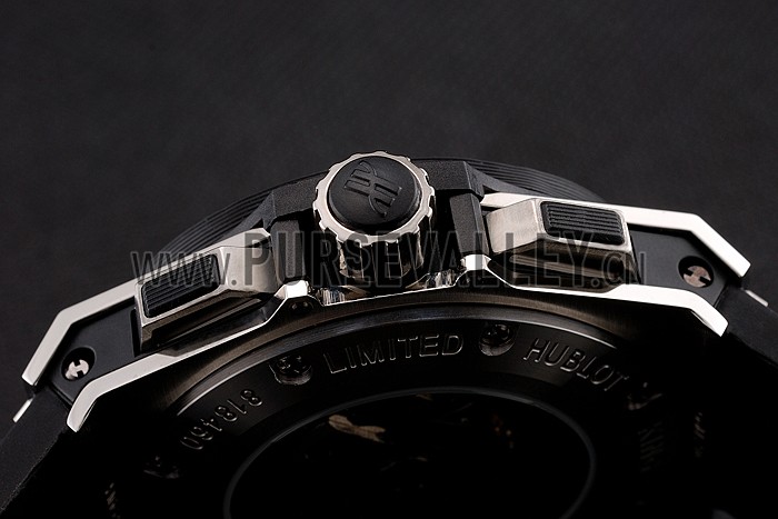 Swiss Hublot King Power Stainless Steel with Rubber Band shb11 621404