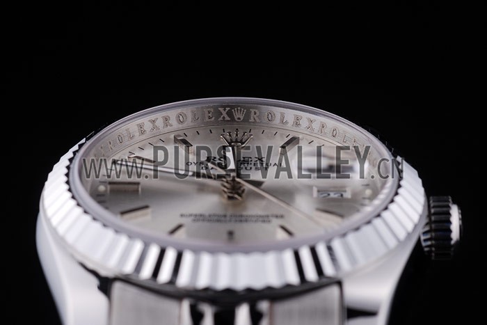 Rolex Datejust Silver Dial Ribbed Bezel 7457