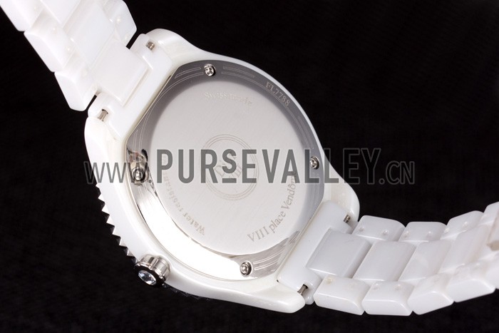 Dior VIII Grand Bal Rose Gold Bezel White Bracelet cd07 621360