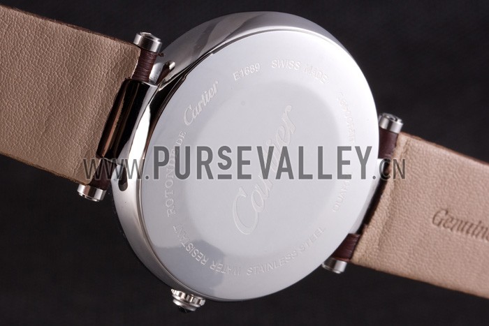 Cartier Ballon Bleu Brown Leather Strap 621448