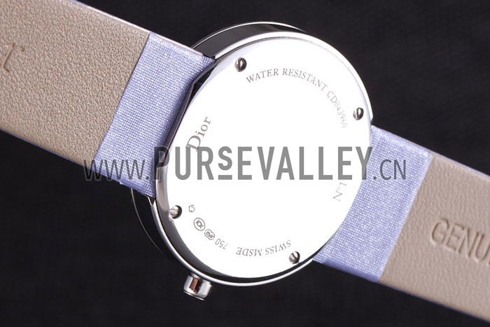 La D de Dior Lavender Rubber Strap with Lavender Dial 621509