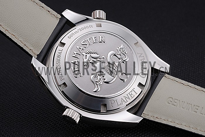 Omega Seamaster Planet Ocean GMT Black Dial Black Leather Band 622393