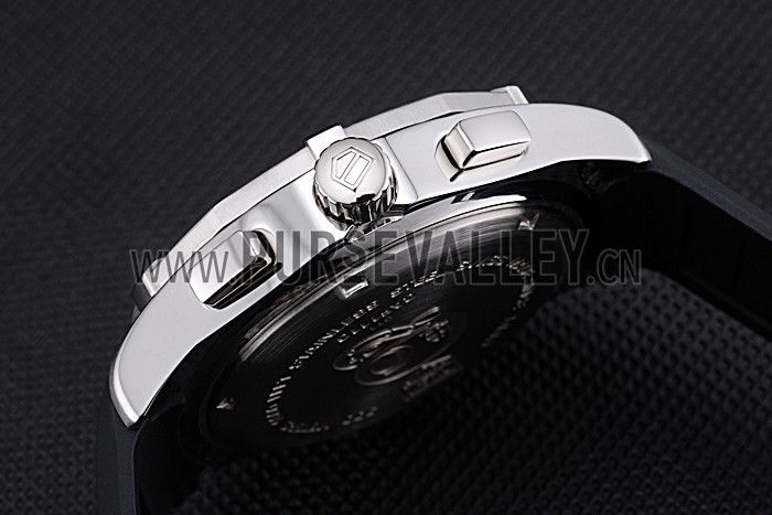 Tag Heuer Aquaracer Calibre S White Dial Black Rubber Band 622405