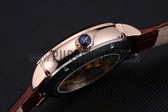 Ulysse Nardin Kremlin Set Gold Case Brown Leather Strap 622424