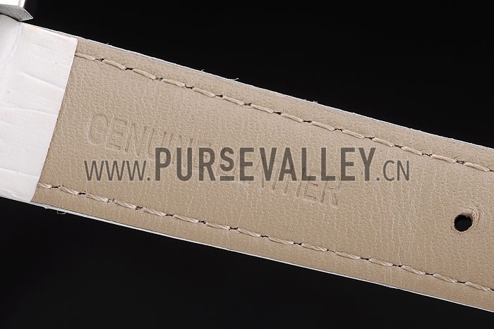 Jaeger le Coultre Reverso Squadro Lady White Leather Strap Pearl Dial 41970