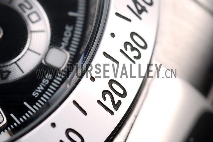 Rolex Daytona Lady Stainless Steel Case Black Dial Tachymeter