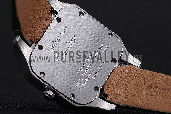 Cartier Santos 100 Diamond Silver Bezel 621914