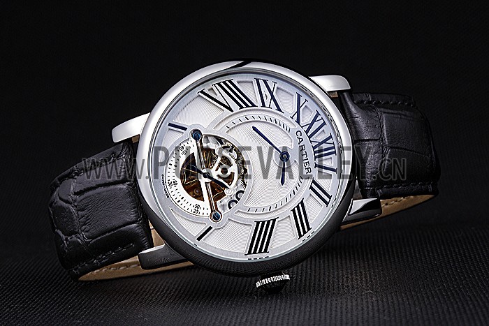 Cartier Rotonde Flying Tourbillon White Dial 621939