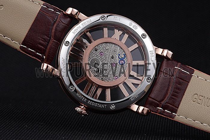 Cartier Rotonde Skeleton Flying Tourbillon Brown 621961