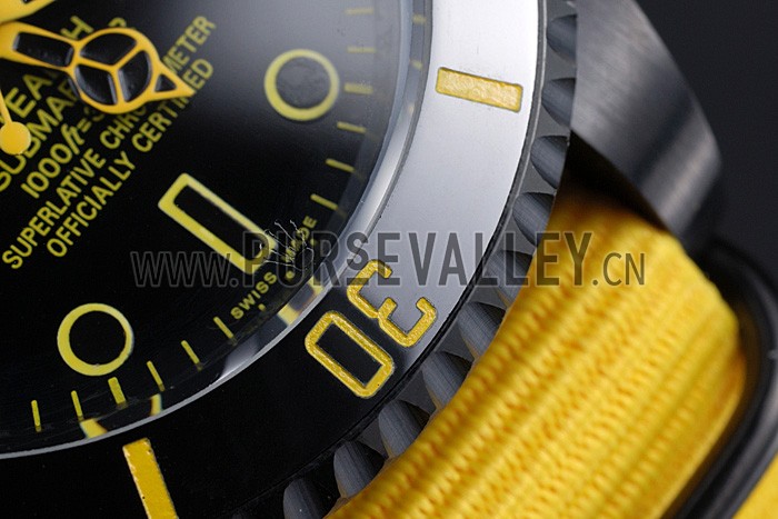 Rolex Stealth Submariner Yellow Nylon Strap 622012