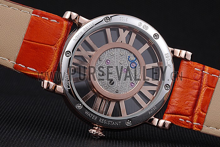 Cartier Rotonde Skeleton Flying Tourbillon Orange 621959