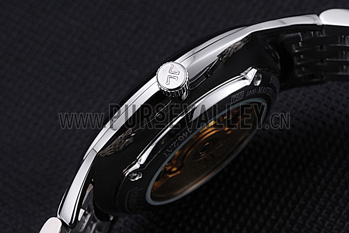 Jaeger LeCoultre Master Black Dial Stainless Steel Bezel Stainless Steel Band 622093