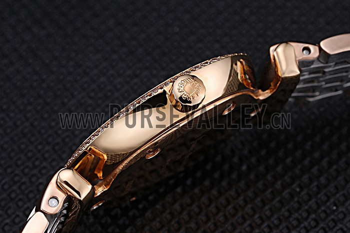 Longines La Grande Classique Rose Gold White Dial Diamond Bezel Femme 622106