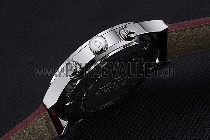 Mido Multifort Cronograph All White & Black Dial Brown Leather Strap 622183