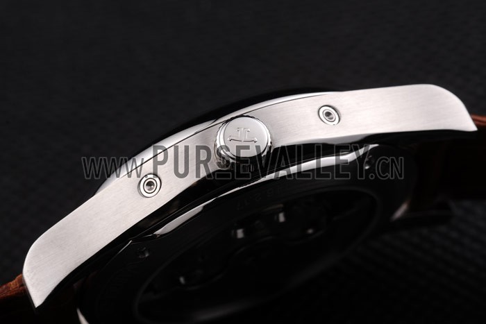 Jaeger Le Coultre Master Control Tourbillon White Dial Brown Leather Strap