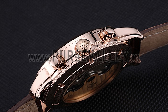 Vacheron Constantin Patrimony Traditionnelle Gold Case Brown Leather Strap 622303