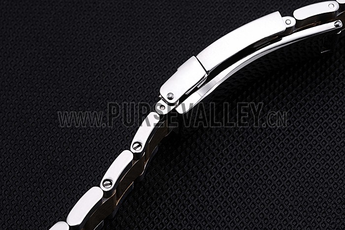 Rolex Plated Yellow Gold and Stainless Steel Link Bracelet 622485