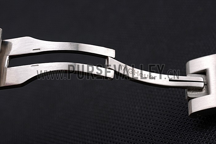 Tag Heuer Plated Stainless Steel and Black Rubber Bracelet 622501