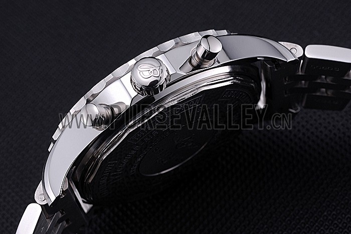 Breitling Professional Chronospace Black Dial Stainless Steel Bracelet 622505