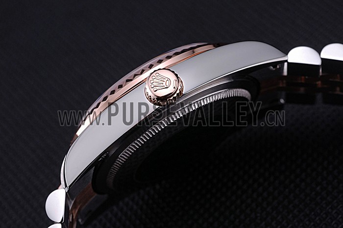 Rolex DateJust White Dial Stainless Steel and Gold Bracelet 622544