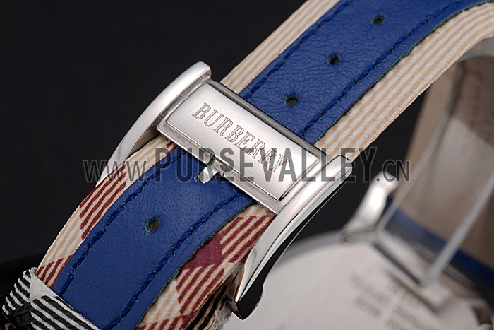 Burberry The City Classic Black Dial Blue Bracelet 622562