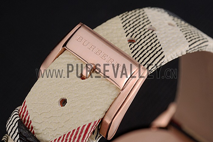 Burberry The City Classic Grey Dial Haymarket Bracelet 622566