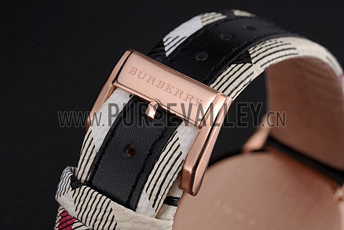 Burberry The City Classic Diamonds Case Black Dial Black Bracelet 622569