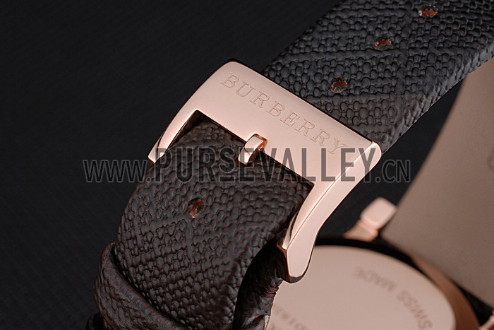 Burberry The City Classic Chronograph Black Dial Smoked Trench Bracelet 622573