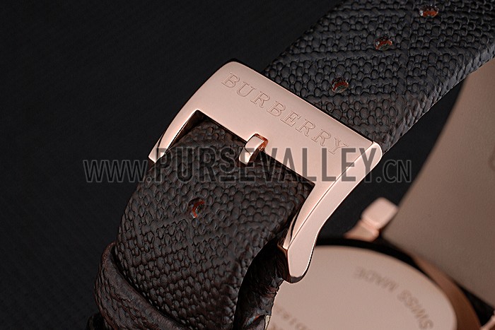 Burberry The City Classic Chronograph Silver Dial Smoked Trench Bracelet 622574