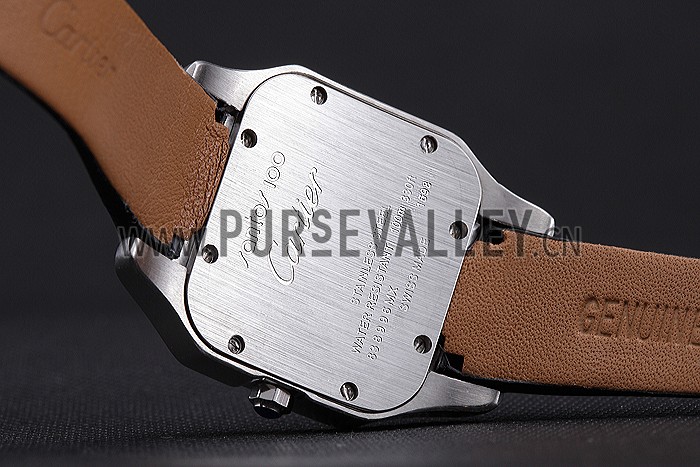 Cartier Santos 100 Diamond Silver Bezel 621909