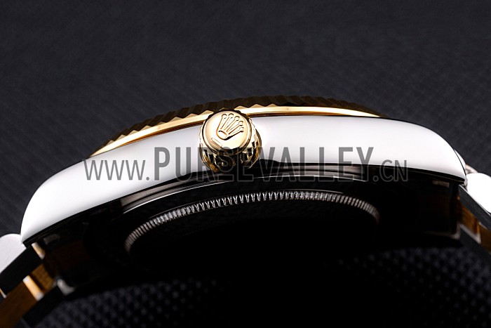 Rolex Day-Date Two Tone Stainless Steel 18k Gold Plated Gold Dial