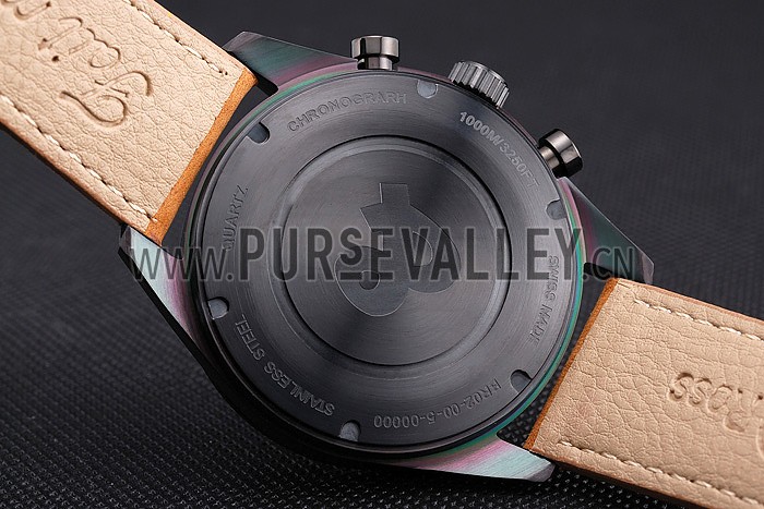 Bell and Ross BR126 Flyback Black Dial Black Case Brown Suede Leather Strap