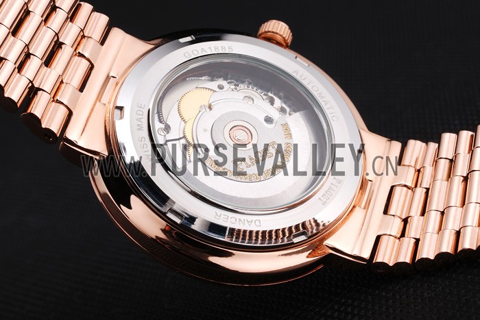 Swiss Piaget Traditional White Dial Gold Case Gold Stainless Steel Strap